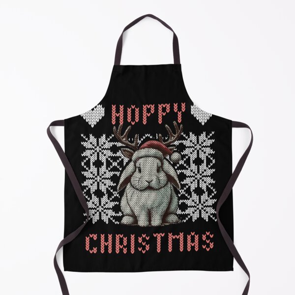 Item preview, Merry Christmas Bunny Reindeer Knitted Look designed and sold by LuminOrb.