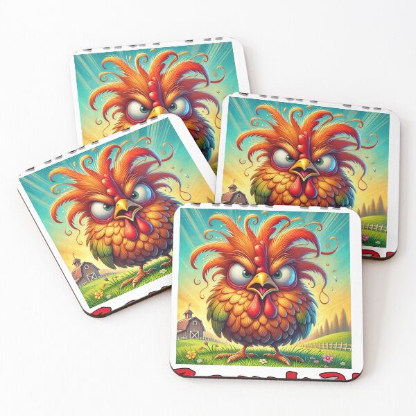 Item preview, What the Bawk! Angry Chicken  designed and sold by ArtByMarkDesign.