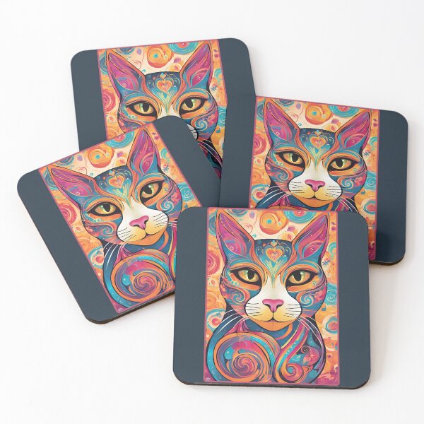 Item preview, Colorful Cat, Cat Love. Cats lover, Cat, Cats, Rainbow cats, love designed and sold by GOLDENGARDENART.