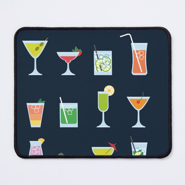 Item preview, minimalist cocktail set poster designed and sold by manonpradier.