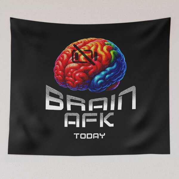 Item preview, Brain AFK Today – Funny design for tired unmotivated days designed and sold by BrainAK.