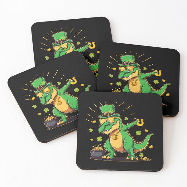 Item preview, St Patricks Day Dabbing Dinosaur Irish Boys Family Matching Gift for Kids Women Men designed and sold by JUSTBEELEGANT.