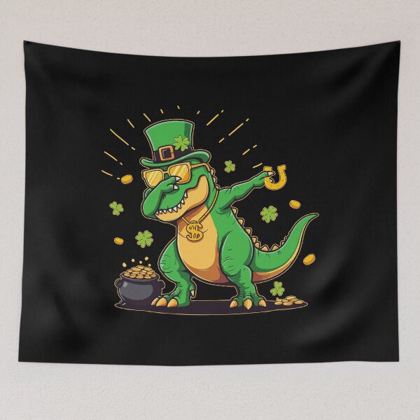 Item preview, St Patricks Day Dabbing Dinosaur Irish Boys Family Matching Gift for Kids Women Men designed and sold by JUSTBEELEGANT.