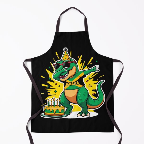 Item preview, Jamaica-Themed Birthday Dabbing Dinosaur Flag Jamaica Patriotic designed and sold by JUSTBEELEGANT.