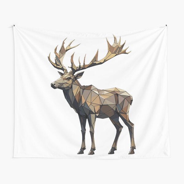 Item preview, Geometric Majestic Elk designed and sold by RebelPaintBrush.