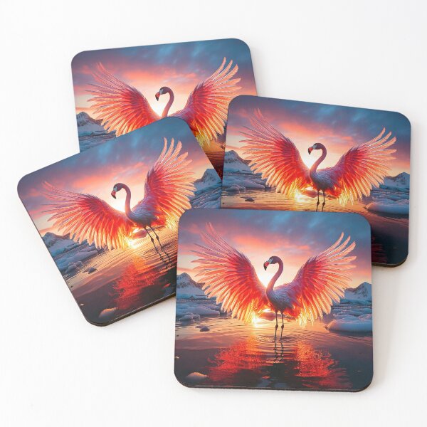 Item preview, Flamingo of Fire and Ice designed and sold by Unwind-Art-Work.