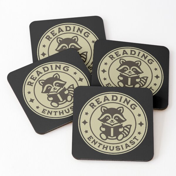 Item preview, Reading Enthusiast Book Reading Raccoon Cute Bookworm Book Lover Reader designed and sold by KLArtzStore.