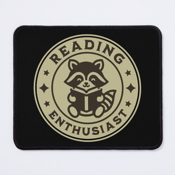 Item preview, Reading Enthusiast Book Reading Raccoon Cute Bookworm Book Lover Reader designed and sold by KLArtzStore.