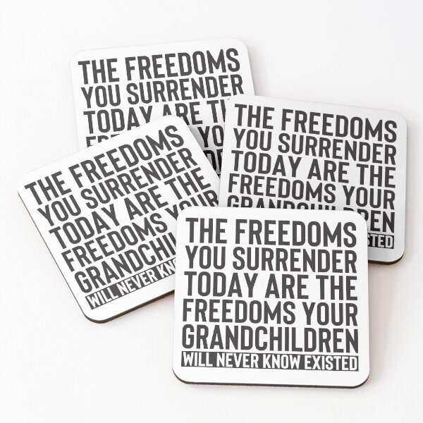 Item preview, Never Surrender Freedom - Inspirational Quote designed and sold by Liberty Boulevard.
