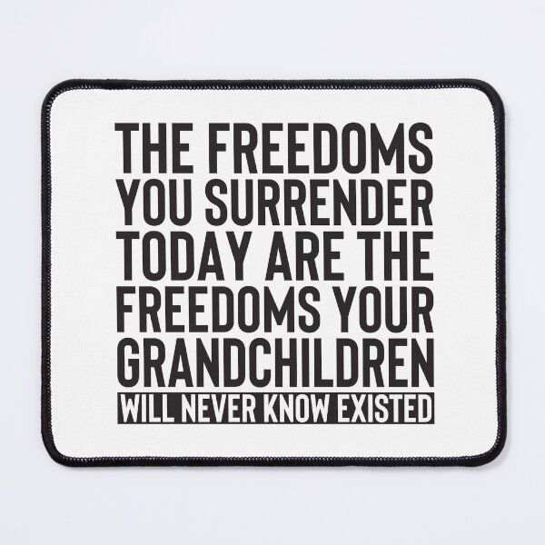 Item preview, Never Surrender Freedom - Inspirational Quote designed and sold by Liberty Boulevard.