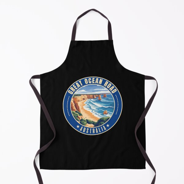 Item preview, Great Ocean Road in Victoria Australia Retro Travel Art Emblem designed and sold by MaateoDesign.