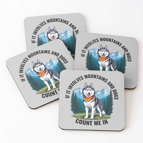 Item preview, Majestic Husky in Mountain Landscape - If it involves mountains and dogs, count me in designed and sold by Fikuall.