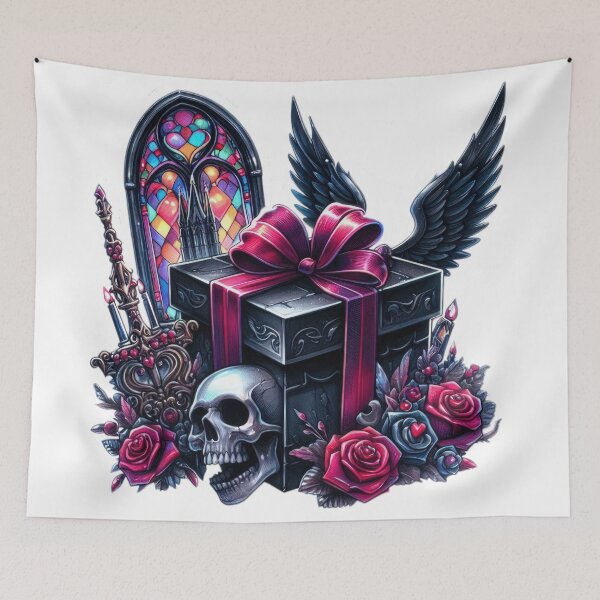 Item preview, Gothic gift valentines day goth Sticker designed and sold by Expressions-Sel.