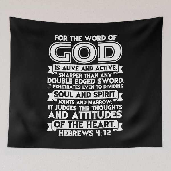 Item preview, Hebrews 4:12 For The Word Of God Is Alive And Active designed and sold by plushism.