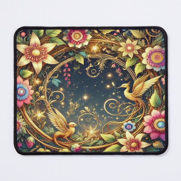 Item preview, Enchanted Floral Wreath - Magical Nature Pattern Design designed and sold by Imaginarium of Chaos falcon88 .