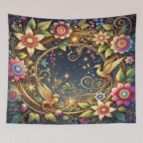 Item preview, Enchanted Floral Wreath - Magical Nature Pattern Design designed and sold by Imaginarium of Chaos falcon88 .