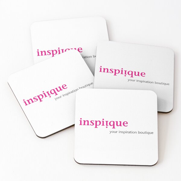 Item preview, inspiique - your inspiration boutique (Logo pink with tagline) designed and sold by mrf2thed.