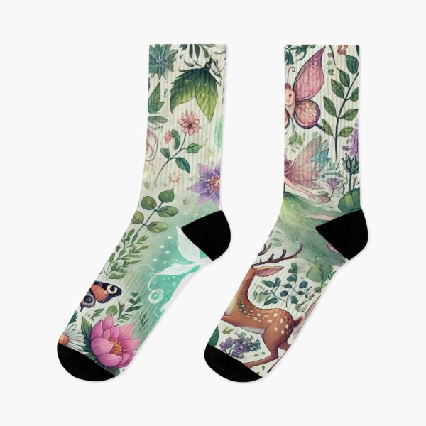 Item preview, Magical Forest Creatures - Enchanted Nature Pattern Design designed and sold by Imaginarium of Chaos falcon88 .