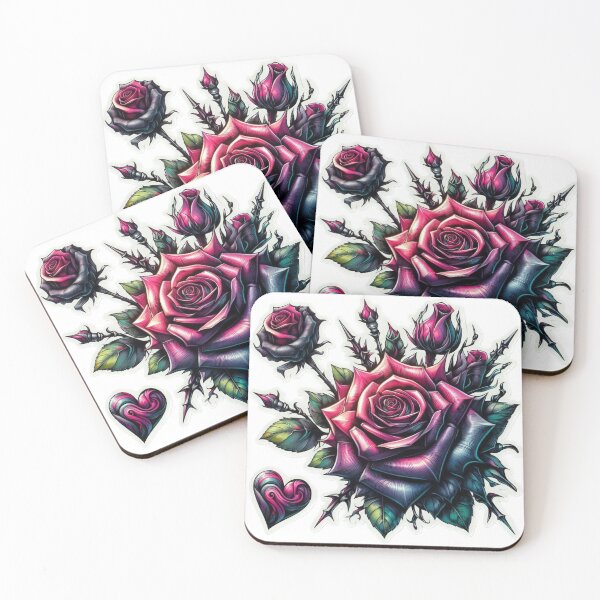 Item preview, Gothic Roses valentines day goth Sticker designed and sold by Expressions-Sel.
