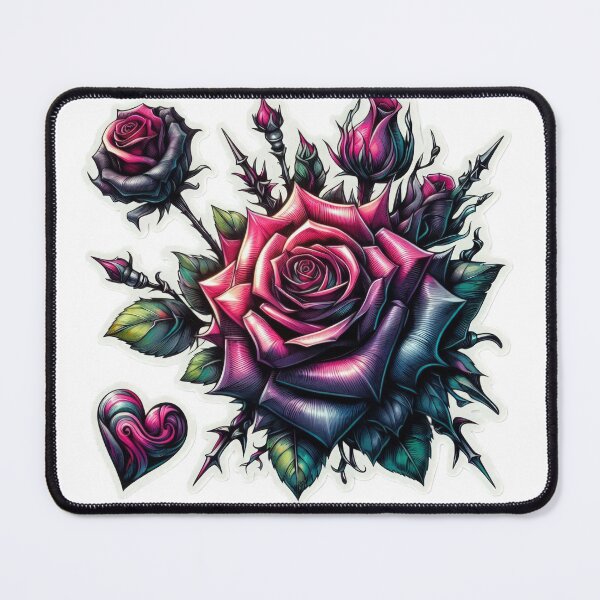 Item preview, Gothic Roses valentines day goth Sticker designed and sold by Expressions-Sel.