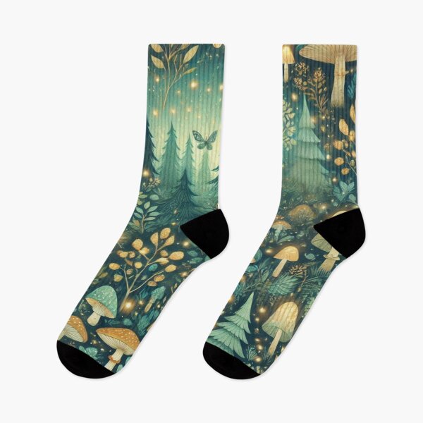 Item preview, Enchanted Forest Glow - Mystical Nature Pattern Design designed and sold by Imaginarium of Chaos falcon88 .