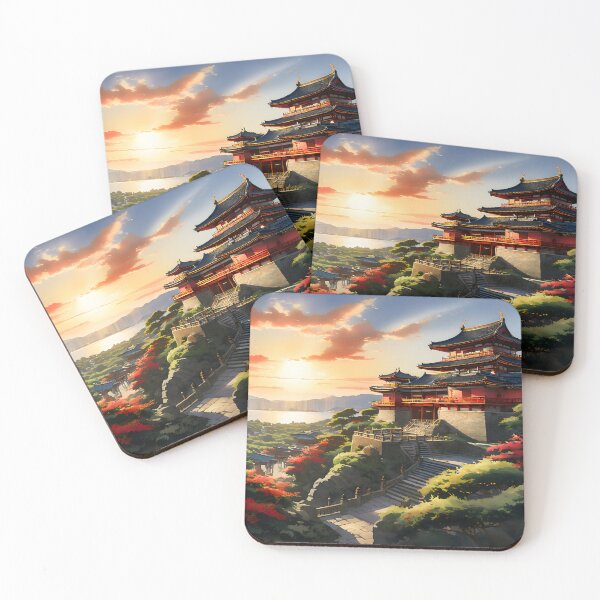 Item preview, Shuri Castle: Watercolor Midday Sunlit Splendor designed and sold by LSVart.