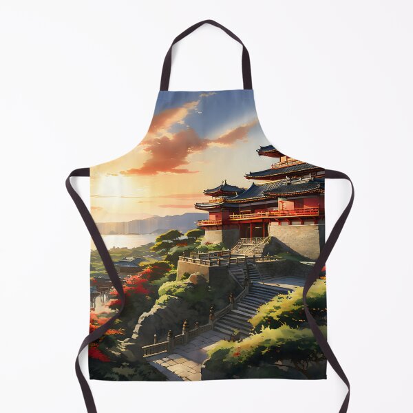 Item preview, Shuri Castle: Watercolor Midday Sunlit Splendor designed and sold by LSVart.