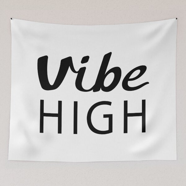 Item preview, Vibe High Black Typographical Design designed and sold by NataliePaskell.
