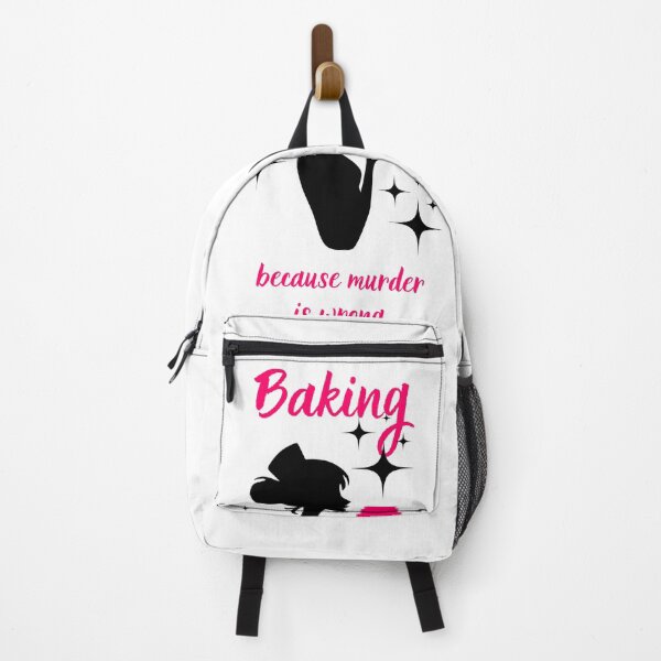 Item preview, Baking because murder is wrong designed and sold by BlissThreads.