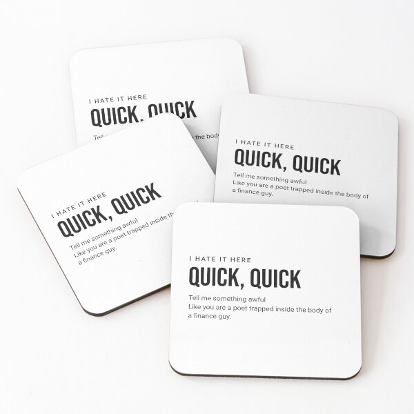 Item preview, Quick, Quick - Finance Guy Poet designed and sold by PopCultureArtShop.