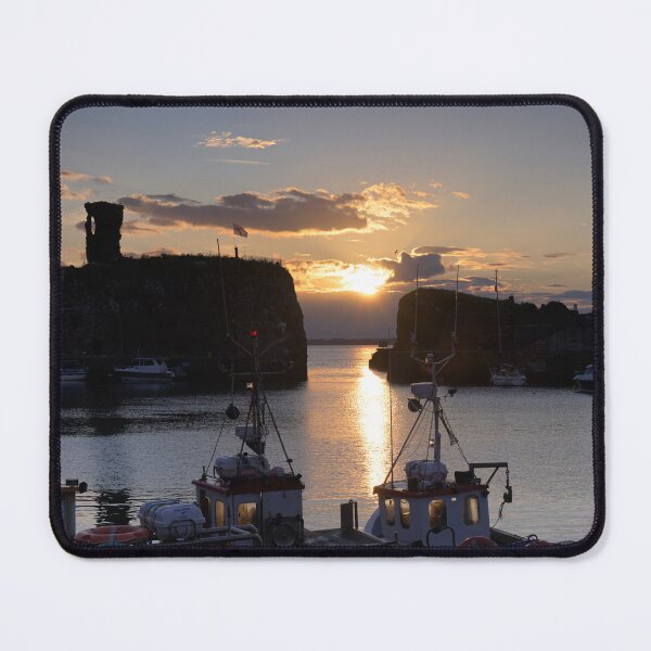 Item preview, Victoria Harbour Sunset Silhouettes, Dunbar, Scotland designed and sold by Kasia Design.