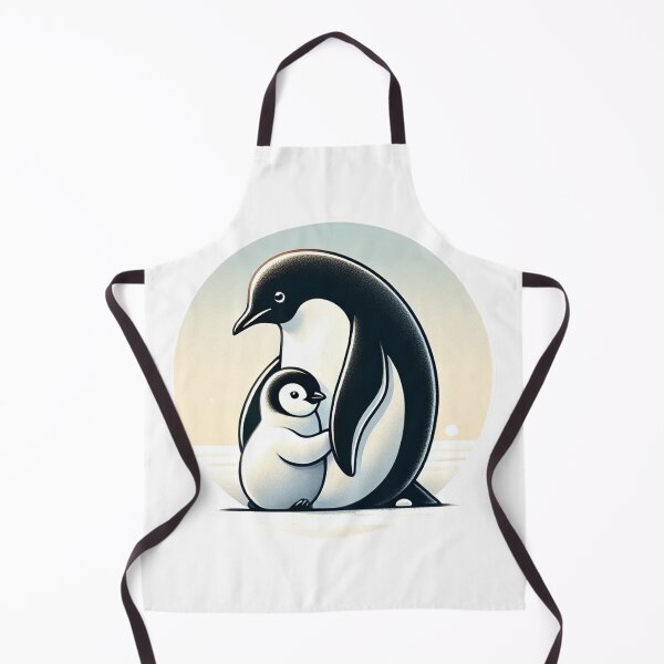 Item preview, Penguin Parent and Chick Bonding in Winter Glow designed and sold by WildlineArt.