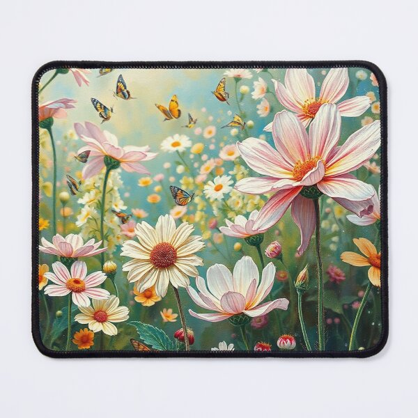 Item preview, Flower Garden beautiful expressionist art nouveau vintage art designed and sold by Vintage Designs +.