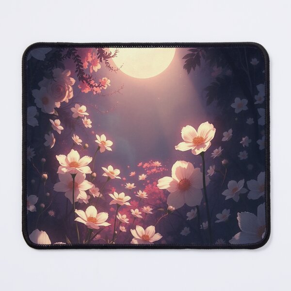 Item preview, Flower Garden beautiful expressionist modern pretty pink art designed and sold by Vintage Designs +.