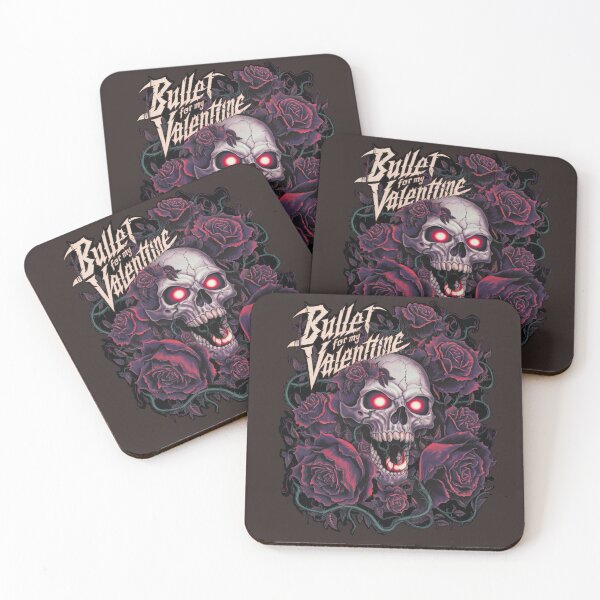 Item preview, “Bullet for My Valentine Inspired Skull and Roses Artwork” designed and sold by Thaivi Design.