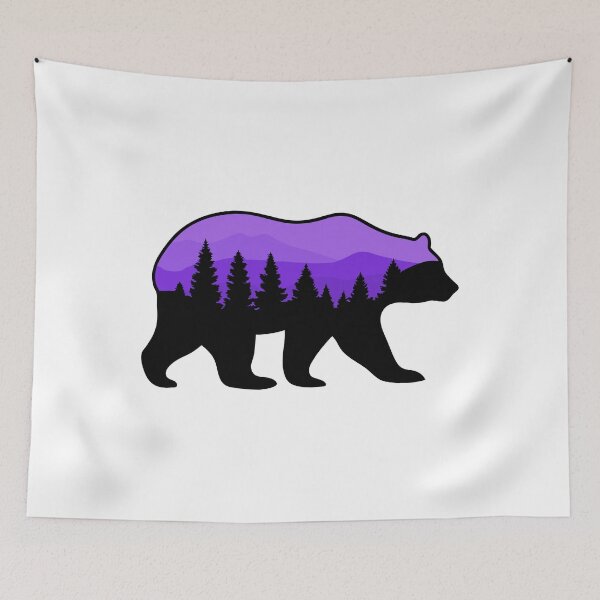 Artikelvorschau, Forest Wanderer: Majestic Bear Roaming the Wilderness entworfen und verkauft von Timegraf.