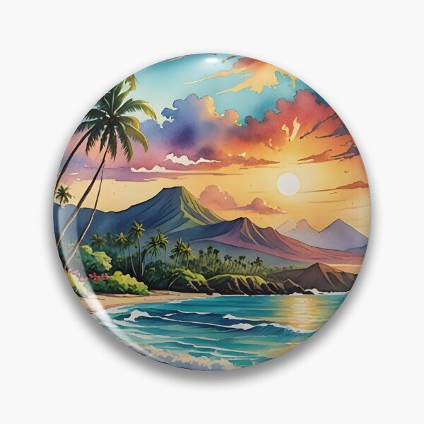 Item preview, Maui, Hawaii: Golden Sands and Lush Volcanic Peaks designed and sold by LSVart.