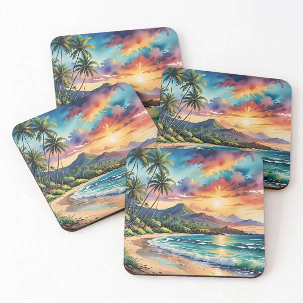 Item preview, Maui, Hawaii: Golden Sands and Lush Volcanic Peaks designed and sold by LSVart.