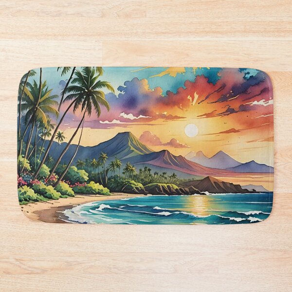 Item preview, Maui, Hawaii: Golden Sands and Lush Volcanic Peaks designed and sold by LSVart.