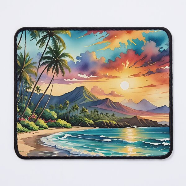 Item preview, Maui, Hawaii: Golden Sands and Lush Volcanic Peaks designed and sold by LSVart.
