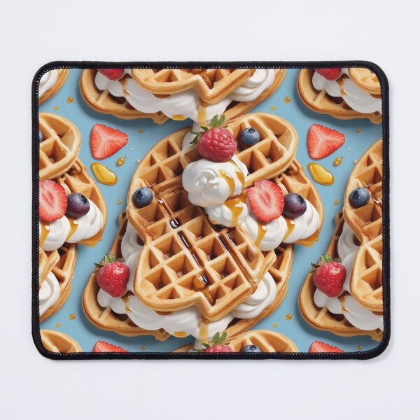 Item preview, Whipped Cream and Fruit Waffles designed and sold by NarinJintana.