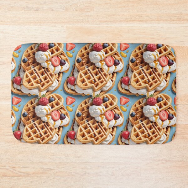 Item preview, Whipped Cream and Fruit Waffles designed and sold by NarinJintana.