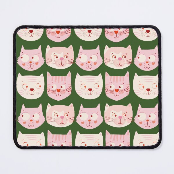 Item preview, Valentines Cats green designed and sold by AnniBoDesign.