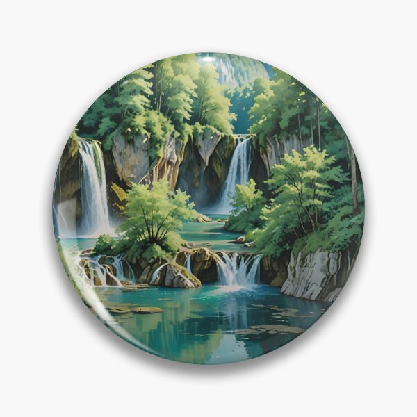 Item preview, Plitvice Lakes National Park: Cascading Waterfalls and Turquoise Lakes designed and sold by LSVart.