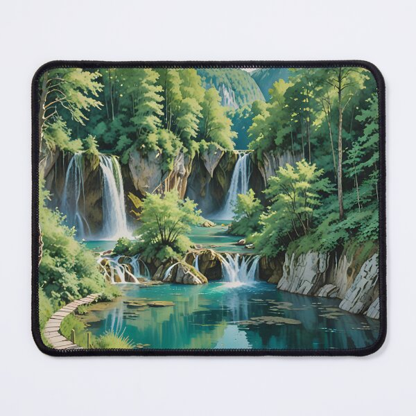 Item preview, Plitvice Lakes National Park: Cascading Waterfalls and Turquoise Lakes designed and sold by LSVart.