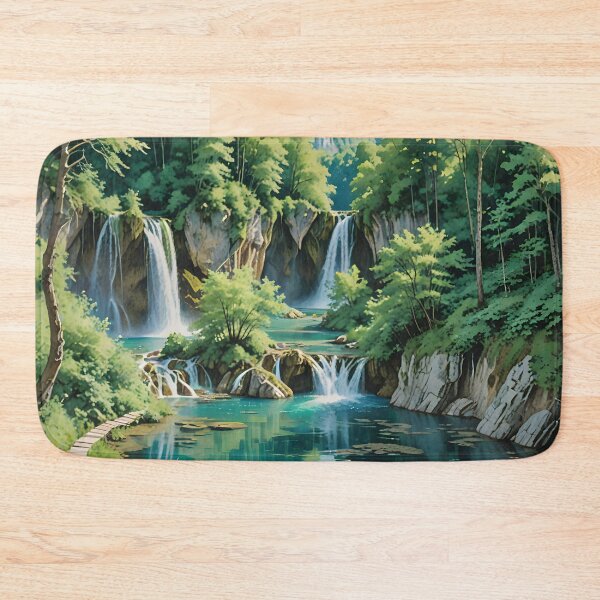 Item preview, Plitvice Lakes National Park: Cascading Waterfalls and Turquoise Lakes designed and sold by LSVart.