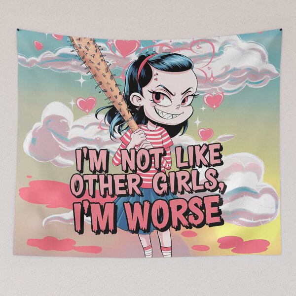 Item preview, I'm Not Like Other Girls Cartoon Art designed and sold by ZetaDream.
