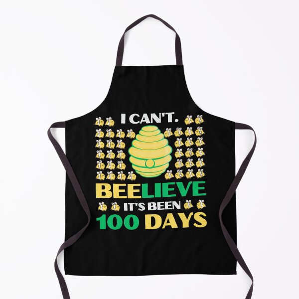 Item preview, "I Can't Beelieve It's Been 100 Days,"Bee-tastic 100 Days Celebration - Cute Sunflower & Bee Design designed and sold by MotivaChic.
