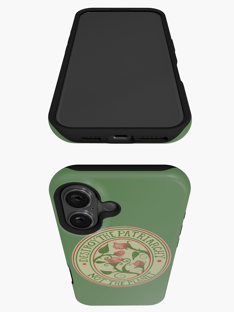 Thumbnail 3 of 4, iPhone Case, Destroy the Patriarchy not the Planet designed and sold by Boogiemonst.