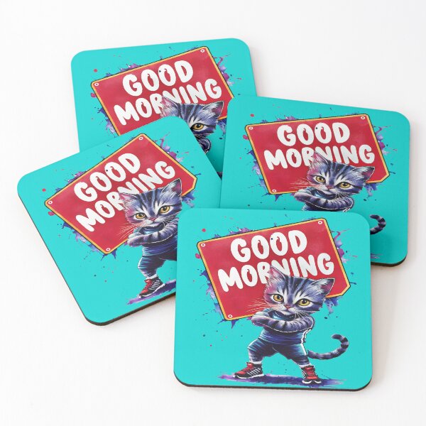 Item preview, Good Morning Kitty designed and sold by AlphaTeez.